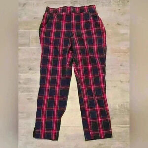 Hollister Plaid Pants Red Blue Green